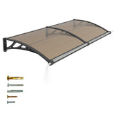 JYJNHOME vista frontal del toldo mostrando protección inmediata