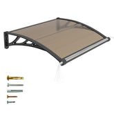 JYJNHOME toldo frontal mostrando protección y estética mejorada