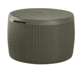 Keter Circa vista frontal mostrando diseño rattan y beneficio estético