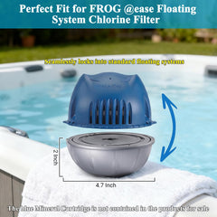 KEWINTANT cartucho colocado en flotador Frog @Ease para instalación simple