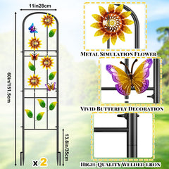 KHayRovies detalle de mariposa y hojas que embellecen el jardín