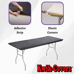 Kwik-Covers tira autoadhesiva de 4 pulgadas para fijación segura
