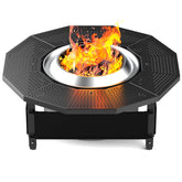 Larrik vista frontal del surround convertido en mesa que añade superficie segura