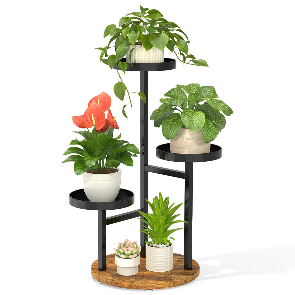 LASZOLA vista frontal del soporte de esquina, organiza plantas con estilo