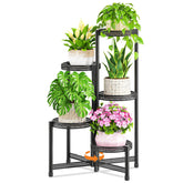 LASZOLA soporte de plantas frontal mostrando los 5 niveles y atractivo diseño