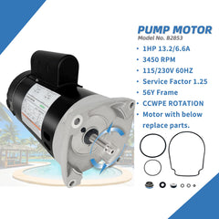 LEUNGOO B2853 etiqueta técnica con voltaje 115/230V y especificaciones claras