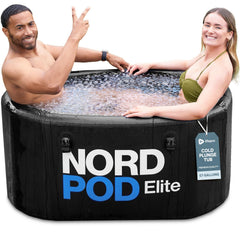 LifePro vista frontal de la NordPod Elite mostrando forma ovalada y capacidad