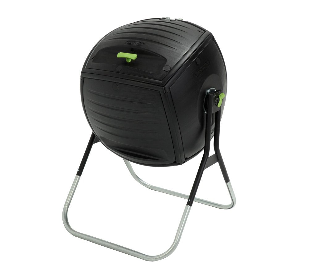 LIFETIME vista frontal del tambor negro mostrando capacidad y diseño resistente
