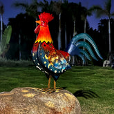 LIFFY gallo vista frontal decorativa y resistente para jardín