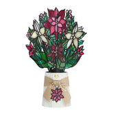 Lovepop ramo frontal mostrando flores pop‑up y efecto decorativo
