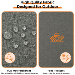 Magpie Fabrics ataduras activas atadas a respaldo, sujeción estable en sillas