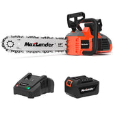 MAXLANDER frente de la motosierra mostrando diseño y potencia