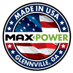 Agujero central de 7/16" en la cuchilla MaxPower para montaje seguro