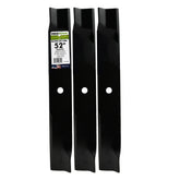MaxPower vista frontal del empaque con tres cuchillas listas para instalar, garantiza compatibilidad
