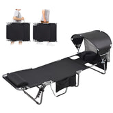 Minndudu vista frontal con toldo ajustable y sombra protectora