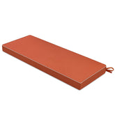 MIULEE cojín exterior frontal naranja mostrando su color y forma duradera