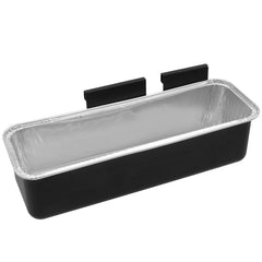 MixRBBQ bandeja de aluminio close-up con borde plegable y resistencia al calor