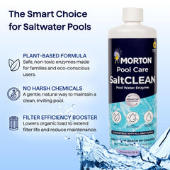 Morton SaltCLEAN envase 32oz con medidor para dosis semanal