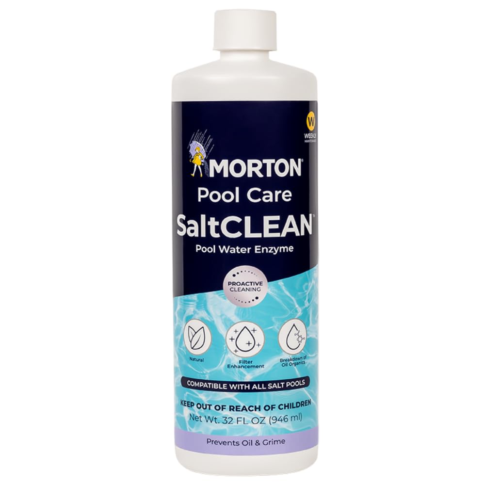 Morton SaltCLEAN frente del envase mostrando el tamaño y uso
