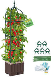MQHUAYU jardinera frontal empaquetada mostrando diseño y facilidad de montaje