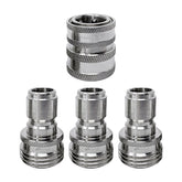 MTM Hydro vista frontal del kit adaptador para manguera, resistente y duradero