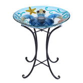 MUMTOP cuenco frontal con diseño tortuga atrae aves y decora