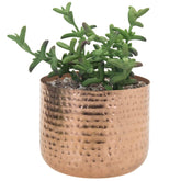 MyGift maceta cobre vista frontal para decoración elegante