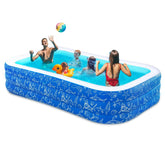Nattork vista frontal de la piscina en jardín, ofrece espacio familiar