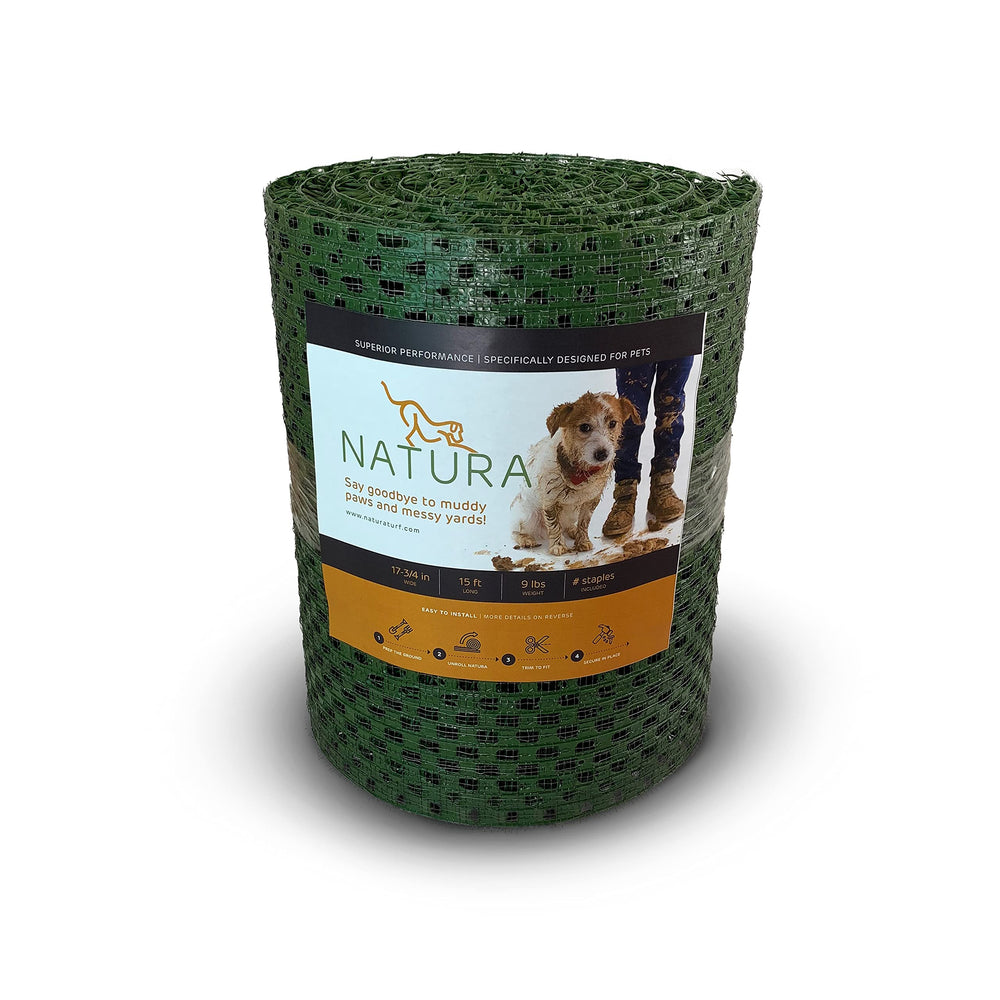 Natura Pet by Tropik vista frontal del césped cubre zonas gastadas