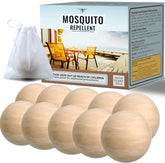 NeoAxisGlo empaquetado frontal mostrando 10 bolas repelentes y beneficio de protección aromática