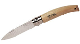 OPINEL No. 08 Garden vista frontal con hoja abierta y agarre cómodo