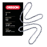 Oregon cadena frontal para barra 14" mostrando ajuste seguro y durabilidad