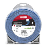 Oregon Platinum Gatorline frente del rollo mostrando longitud y etiqueta, facilita identificación rápida