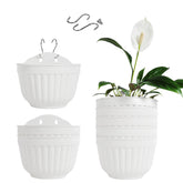 ORIMERC maceta frontal blanca resistente y ligera
