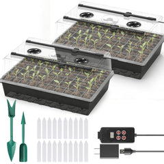 OrionEarth bandeja frontal de 120 celdas mostrando organización y capacidad de germinación