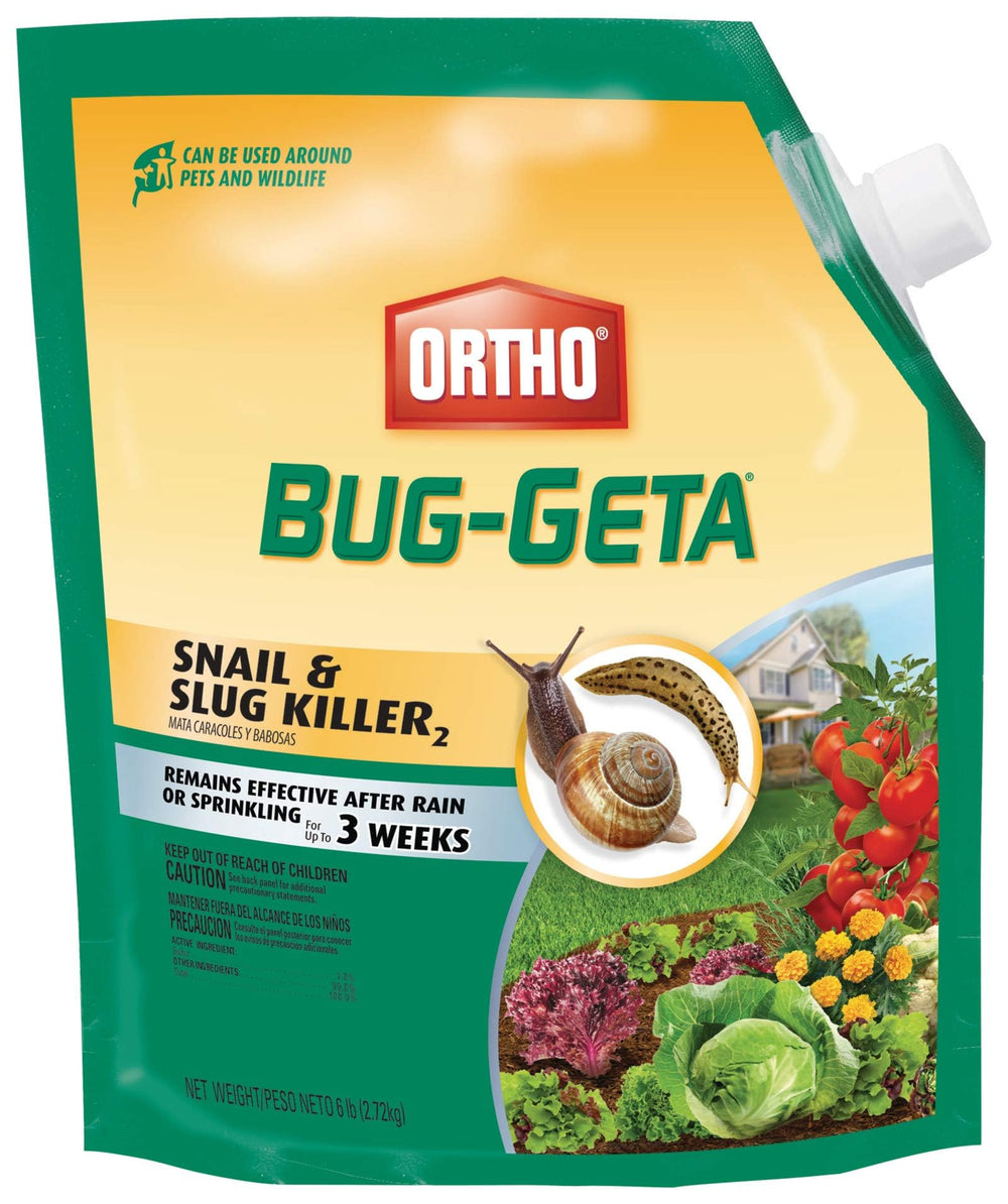 Ortho frente del empaque 6 lb mostrando producto y beneficio protección garden