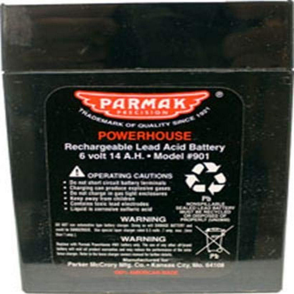 Parmak batería 901 vista frontal, confiabilidad para cercas solares
