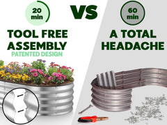 Plant & Plot primer plano del galvanizado y grosor metálico, resistencia al óxido
