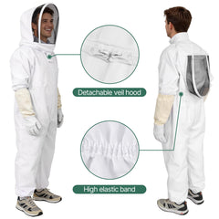 PNKKODW guantes solapados con mangas para evitar entradas de insectos