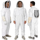 PNKKODW traje apicultor frontal mostrando cobertura completa y protección