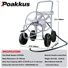Poakkus cesta de almacenamiento con boquillas y guantes accesibles
