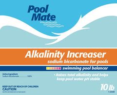 Pool Mate aplicado en agua con bomba en marcha para dosificación segura