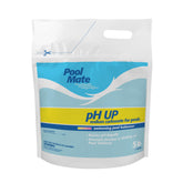 Pool Mate envase frontal mostrando etiqueta y instrucciones, seguridad y claridad