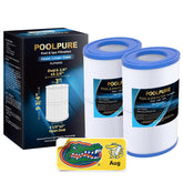 POOLPURE filtro PDM30 vista frontal con ajuste oval claro y duradero