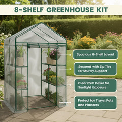 Pure Garden puerta enrollable abierta, acceso fácil y ventilación