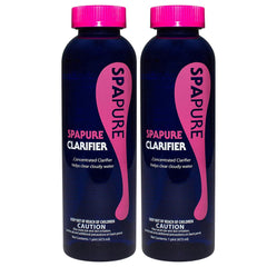 PureSpa clarificador 16oz frente del envase mostrando etiqueta y uso claro