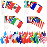 qiyeyeye paquete frontal mostrando 100 banderas, ideal para eventos