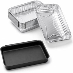 QuliMetal bandeja frontal ensamblada mostrando ajuste y protección contra grasa