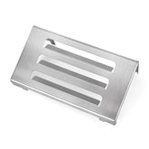 QuliMetal deflector frontal mostrando ajuste y protección de quemadores