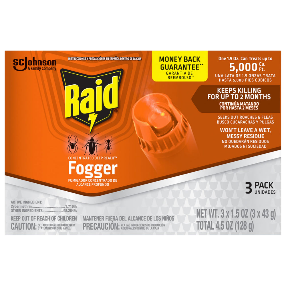 Raid vista frontal del envase mostrando diseño y tamaño, ayuda a identificar el producto